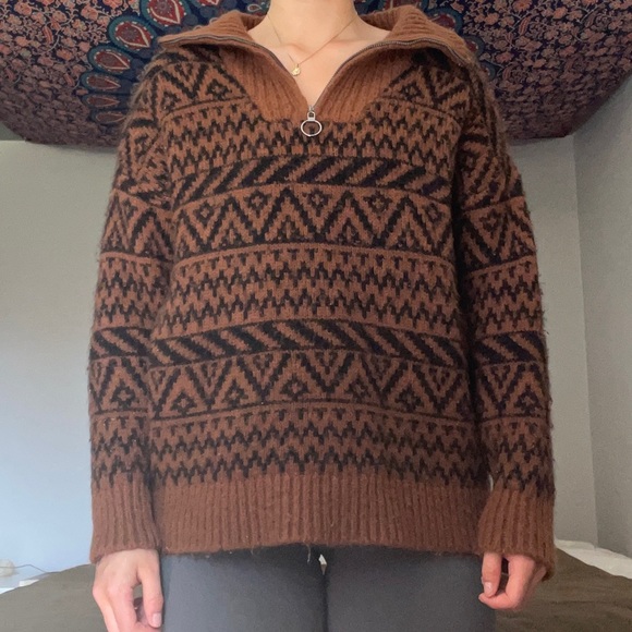 Aerie knit sweater/ 1/4 zip - Picture 1 of 5
